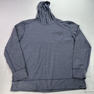 Prana Pullover Hoodie Mens 2XL Lightweight Striped Pocket Long Sleeve Casual